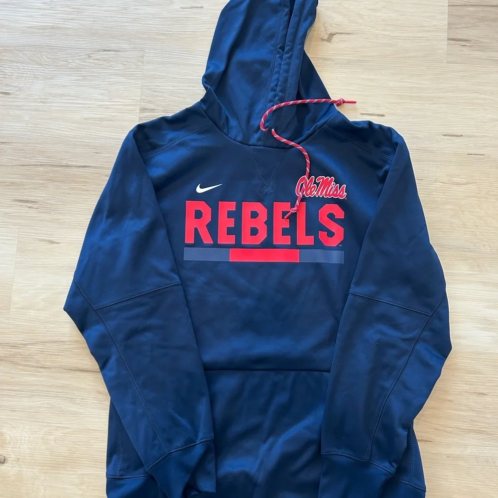 Nike Ole Miss Rebels Navy and Red Hoodie